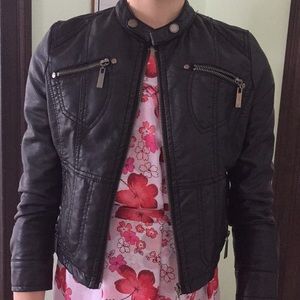 Medium Jou Jou little girls leather jacket 10/12